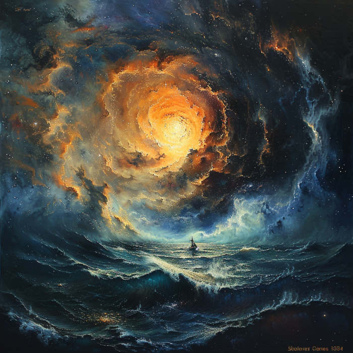 Cosmic Ocean Journey Sail across a sea of stars in
