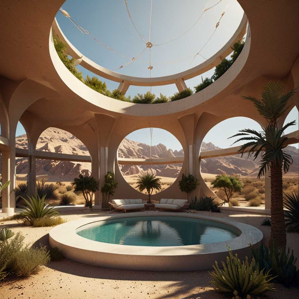 Leonardo Lightning XL A futuristic dome habitat located in a d 3